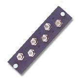 Leviton 5F100-6VF F-Connector Mounting plate, 6-pack, loaded